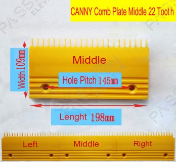 CANNY BEVG Plastic Escalator Comb Plate 22 Teeth