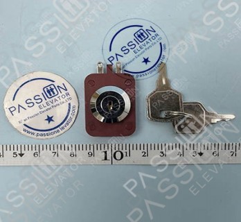 Red Elevator Base Station Lock With Keys